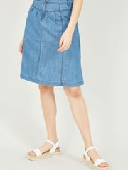 Yumi Blue A-Line Denim Skirt - Image 3 of 4
