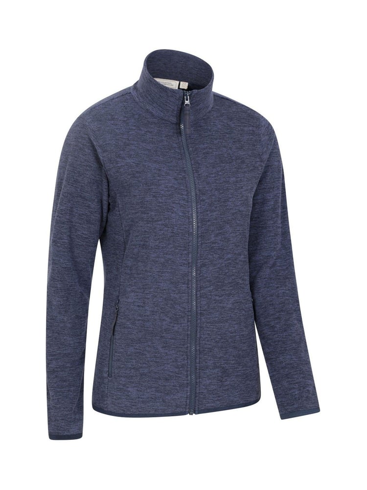 Mountain Warehouse Blue Snowdon Melange Full-Zip Fleece - Womens - Image 2 of 3