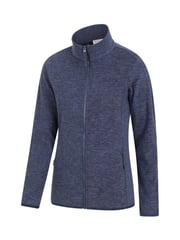 Mountain Warehouse Blue Snowdon Melange Full-Zip Fleece - Womens - Image 3 of 3
