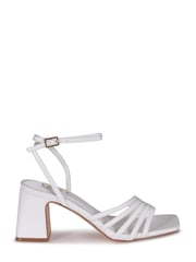 Linzi White Aronia Strappy Heeled Sandal With Block Heel - Image 2 of 4