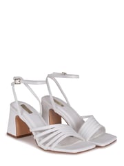 Linzi White Aronia Strappy Heeled Sandal With Block Heel - Image 3 of 4