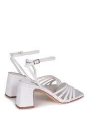 Linzi White Aronia Strappy Heeled Sandal With Block Heel - Image 4 of 4