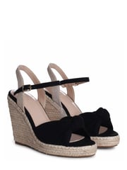Linzi Black Rio Rope Platform Espadrille Wedge With Knotted Front Strap - Image 3 of 4