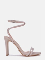 Novo Nude Pain Killer Diamante Trim Heels - Image 2 of 4