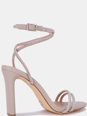 Novo Nude Pain Killer Diamante Trim Heels - Image 4 of 4