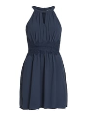 VILA Navy/Blue Halter Neck Tulle Fit And Flare Dress - Image 5 of 5