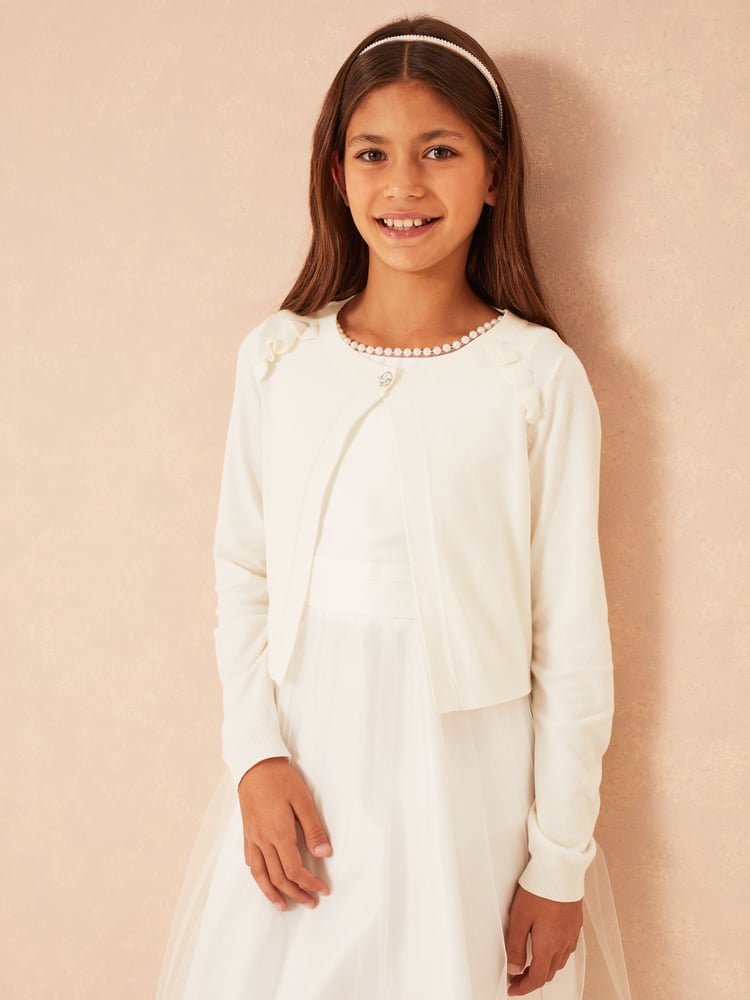 Lipsy Ivory Occasion Bolero Cardigan (5-16yrs) - Image 1 of 1 Lipsy Ivory Occasion Bolero Cardigan (5-16yrs) - Image 1 of 1