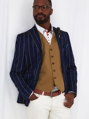 Joe Browns Blue Standout Stripe Blazer - Image 1 of 5