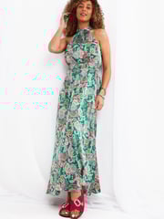 Joe Browns Green Marni Halterneck Dress - Image 1 of 5