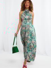 Joe Browns Green Marni Halterneck Dress - Image 2 of 5