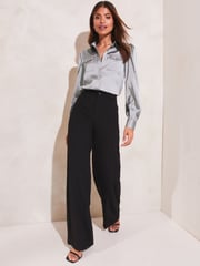 Lipsy Blue Front Pocket Button Through Shirt - Image 3 of 4
