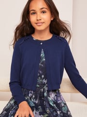 Lipsy Navy Blue Occasion Bolero Cardigan (5-16yrs) - Image 1 of 1