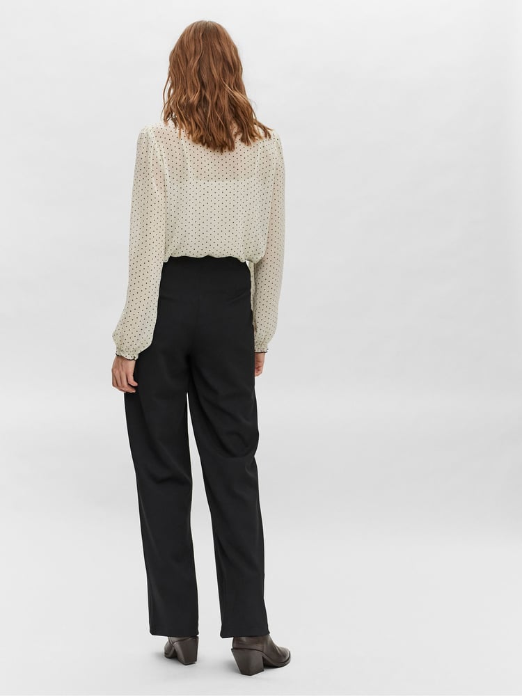 VERO MODA Black High Waisted Trousers - Image 2 of 6