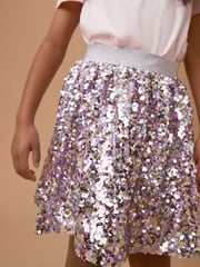 Pink/Purple Sequin Skirt (3-16yrs) - Image 4 of 7