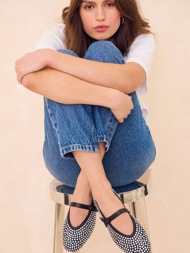 Black Forever Comfort® Jewel Mary Jane Shoes - Image 2 of 8