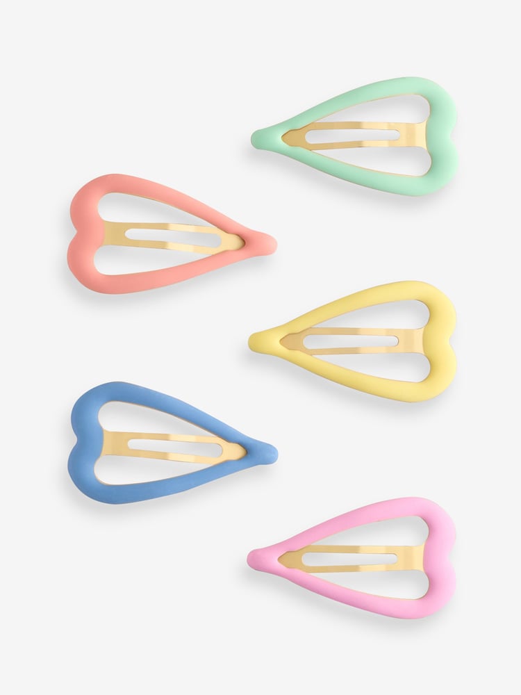 Pink Heart Clips 5 Pack - Image 3 of 3