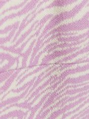 River Island Pink Zebra Crossing Wrap Midi Dress - Image 6 of 6