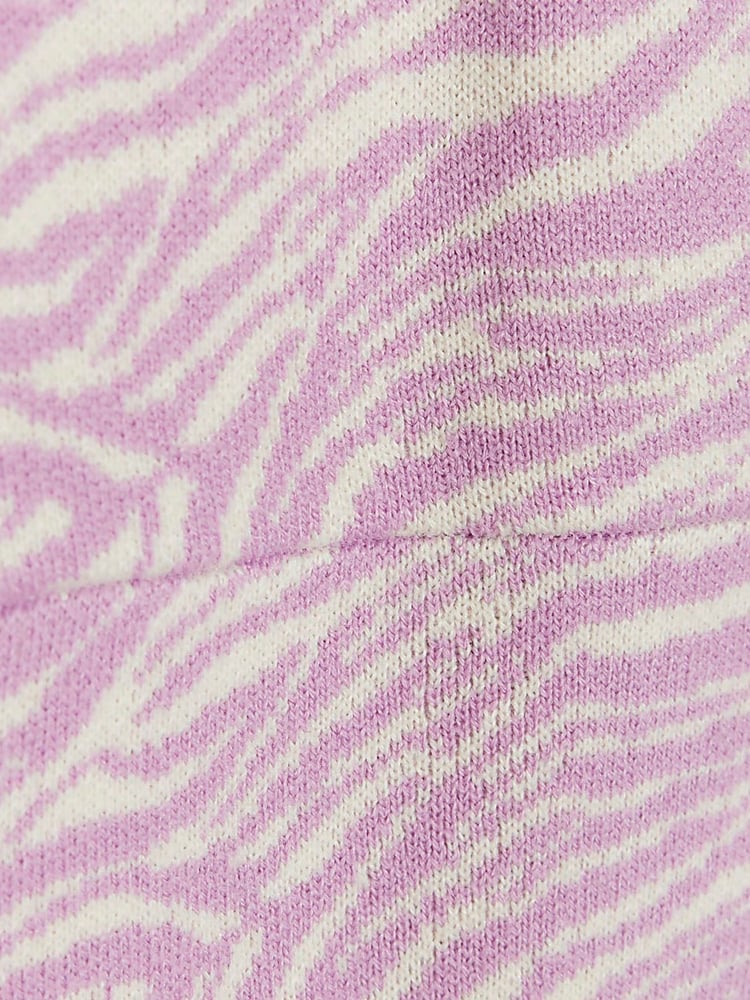 River Island Pink Zebra Crossing Wrap Midi Dress - Image 6 of 6