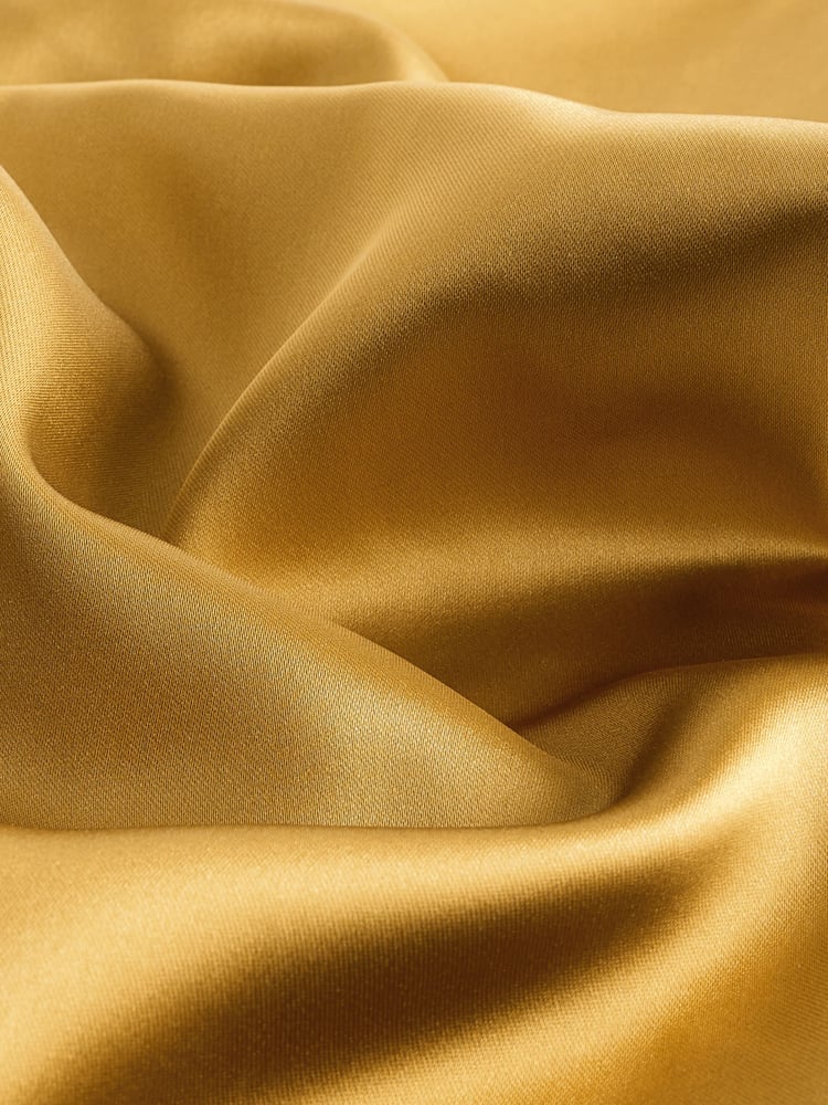 Gold Satin Elasticated Wide Leg Trousers - Image 6 of 6