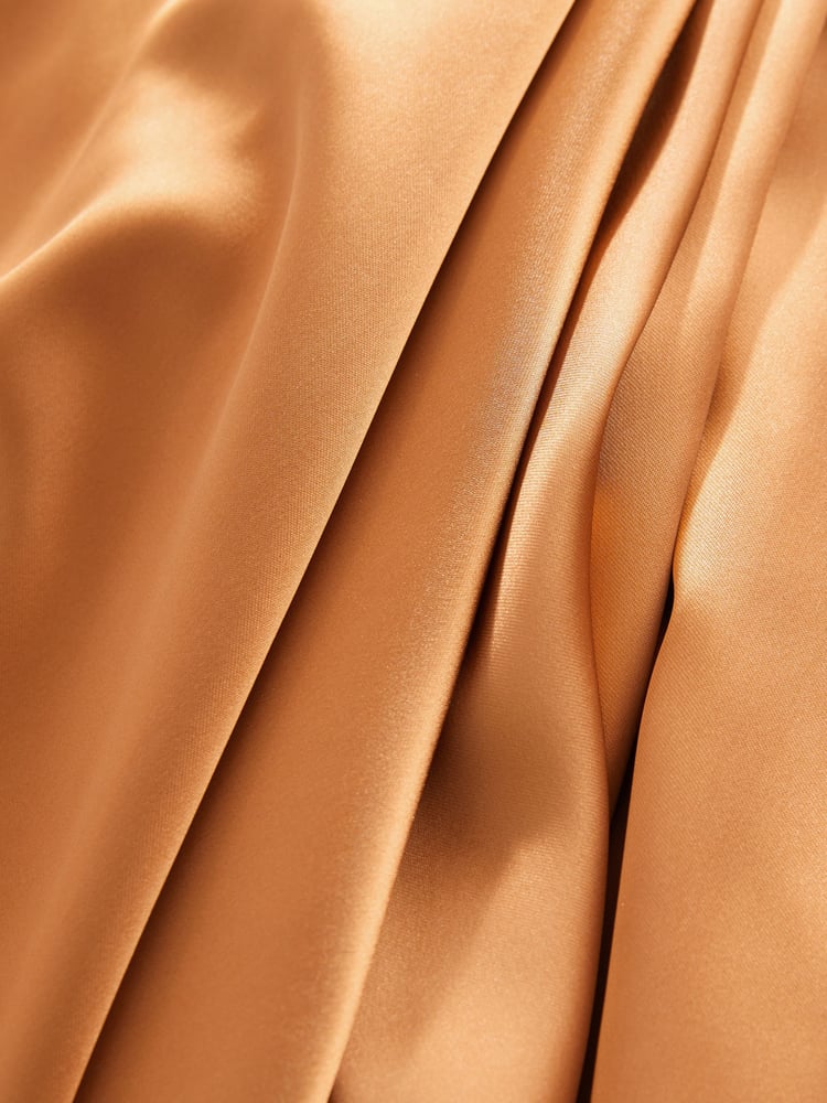 Gold Satin Long Sleeve Top - Image 6 of 6