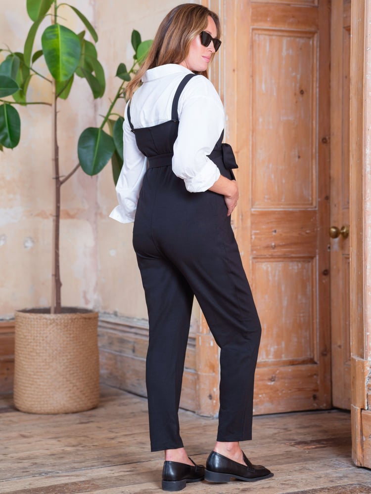 Seraphine, Cord-Overall aus 100 % Baumwolle, Schwarz (Umstandsmode) - Bild 2 von 7