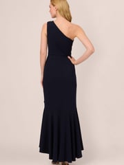 Adrianna Papell Blue Studio Beaded Knit Crepe Gown - Image 2 of 7