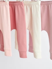 Pink Plain Baby Leggings 4 Pack - Image 3 of 6