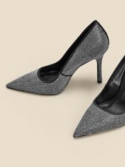 Sosandar Silver Hot Fix Court Shoes - Image 3 of 5