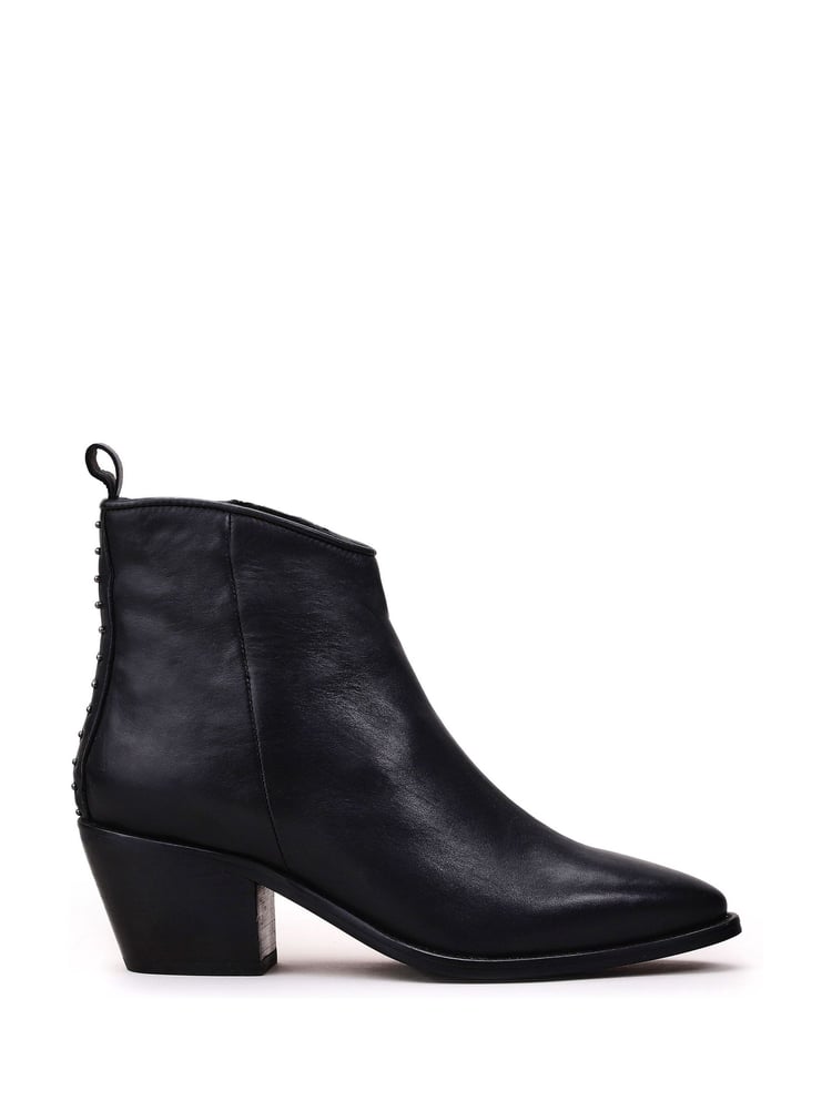 Moda in Pelle Maevie Pointed Side Zip Western Boots Stud Back Detail - Image 1 of 5