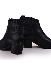 Moda in Pelle Maevie Pointed Side Zip Western Boots Stud Back Detail - Image 4 of 5