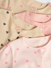 Pink 4 Pack Baby Footless Sleepsuits (0mths-3yrs) - Image 4 of 7