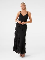 Forever New Black Poppy Ruffle Gown - Image 3 of 5