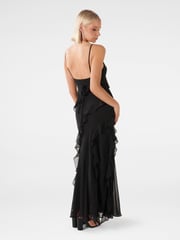 Forever New Black Poppy Ruffle Gown - Image 4 of 5