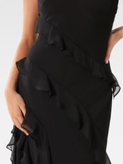 Forever New Black Poppy Ruffle Gown - Image 5 of 5