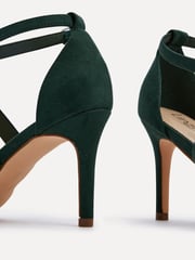 Linzi Green Runway Stiletto Court Heels With Crossover Front Strap - Image 6 of 6