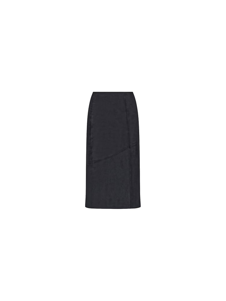Ro&Zo Black Leather Midi Skirt - Image 5 of 5