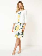 Roman Cream 3/4 Sleeve Rochette Jacket - Image 4 of 4