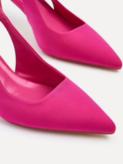 Linzi Pink Presley Stiletto Pointed Court Heels - Image 4 of 5