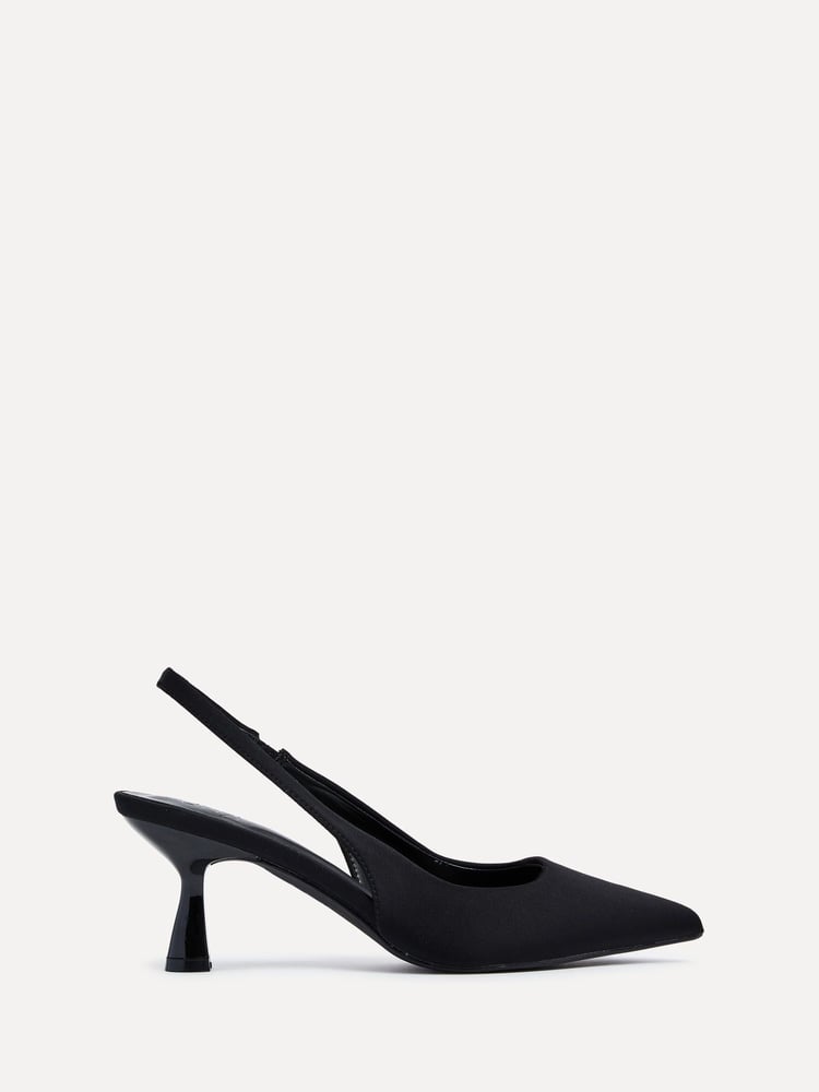 Linzi Black Presley Stiletto Pointed Court Heels - Image 2 of 5