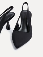 Linzi Black Presley Stiletto Pointed Court Heels - Image 5 of 5