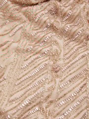 Raishma Nude Embellished Cross Front Maxi Dress - Image 5 of 5