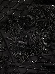 Raishma Embellished Mesh Black Maxi Dress - Image 5 of 5