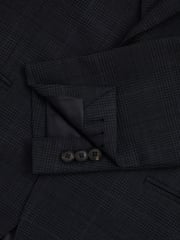 Reiss Navy Grace Single-Breasted Wool Blend Blazer in Prince of Wales Check - Image 5 of 6