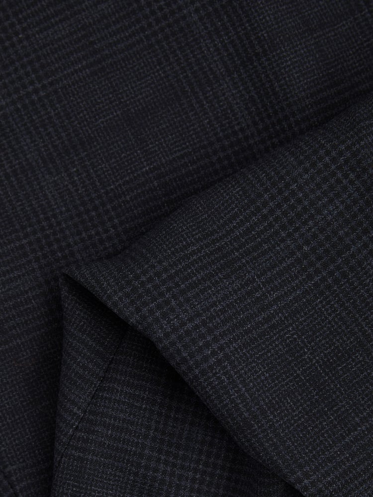 Reiss Navy Grace Wool Blend Suit Trousers in Prince of Wales Check - Image 5 of 5