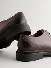 Brown Tumbled Leather Apron Shoes - Image 6 of 6
