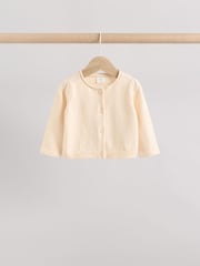 Pink/Neutral 100% Cotton Cardigans 2 Pack (0mths-3yrs) - Image 5 of 10