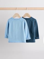 Blue 100% Cotton Cardigans 2 Pack (0mths-3yrs) - Image 2 of 9