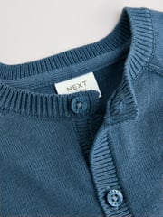 Blue 100% Cotton Cardigans 2 Pack (0mths-3yrs) - Image 9 of 9