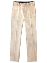 Joe Browns Cream Regular Fit Check Straight Leg Suit: Trousers - Image 5 of 5