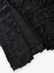 Black 3D Feathered Bandeau Midi Dress - Image 6 of 8